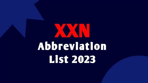 xxn abbreviation list 2017 pdf